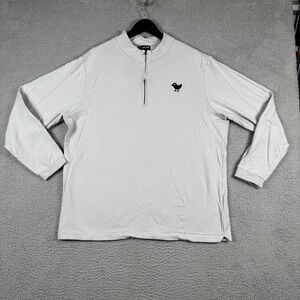 Bad Birdie Velocity Quarter Zip Mens XXL Gray Golf Performance Pullover Stretch‎